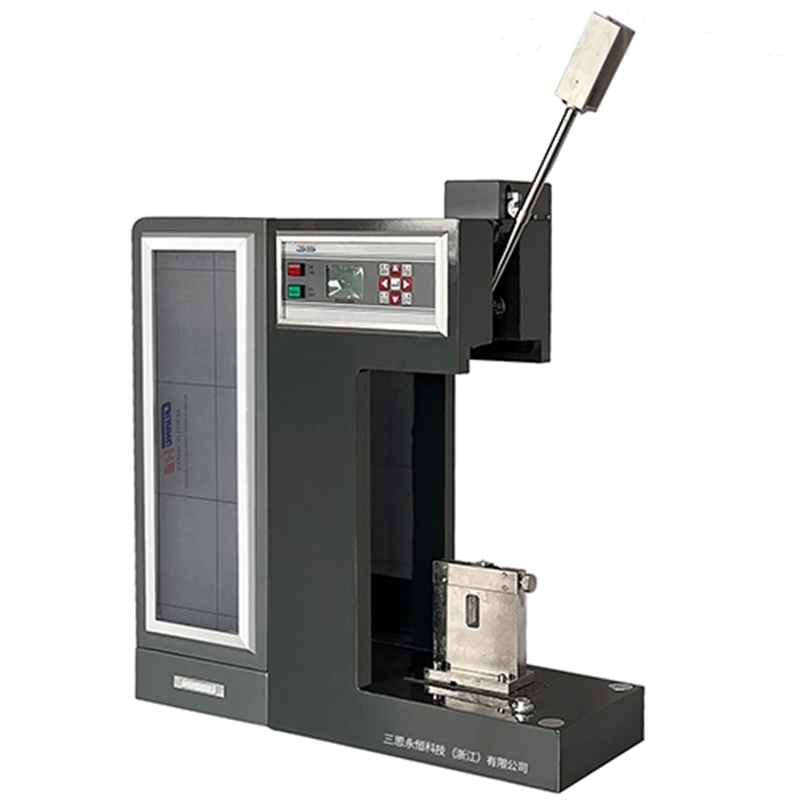 Liquid crystal plastic pendulum impact tester