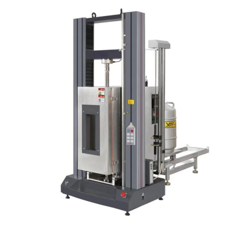 Microcomputer controlled high temperature tensile testing machine